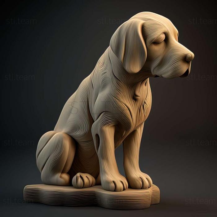 3D model Broholmer dog (STL)